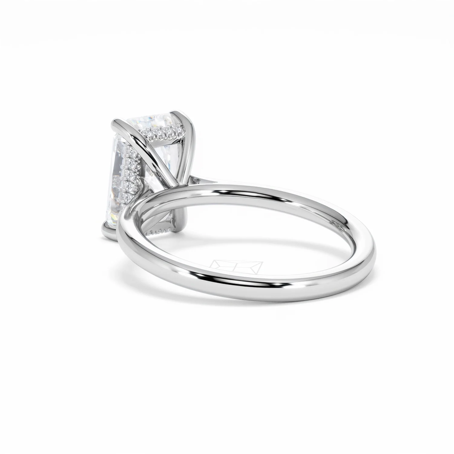 Amora Radiant 3.00ct Hidden Halo Lab Diamond Engagement Ring G/VS1 Set in 18K White Gold - Image 56
