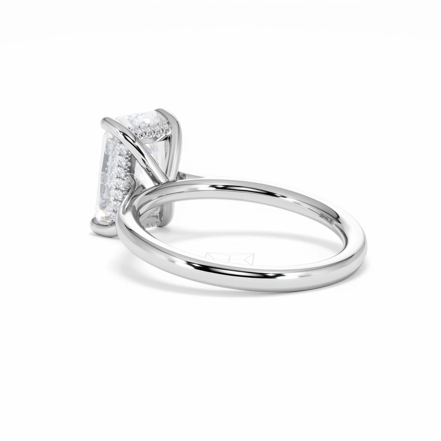 Amora Radiant 3.00ct Hidden Halo Lab Diamond Engagement Ring G/VS1 Set in 18K White Gold - Image 57