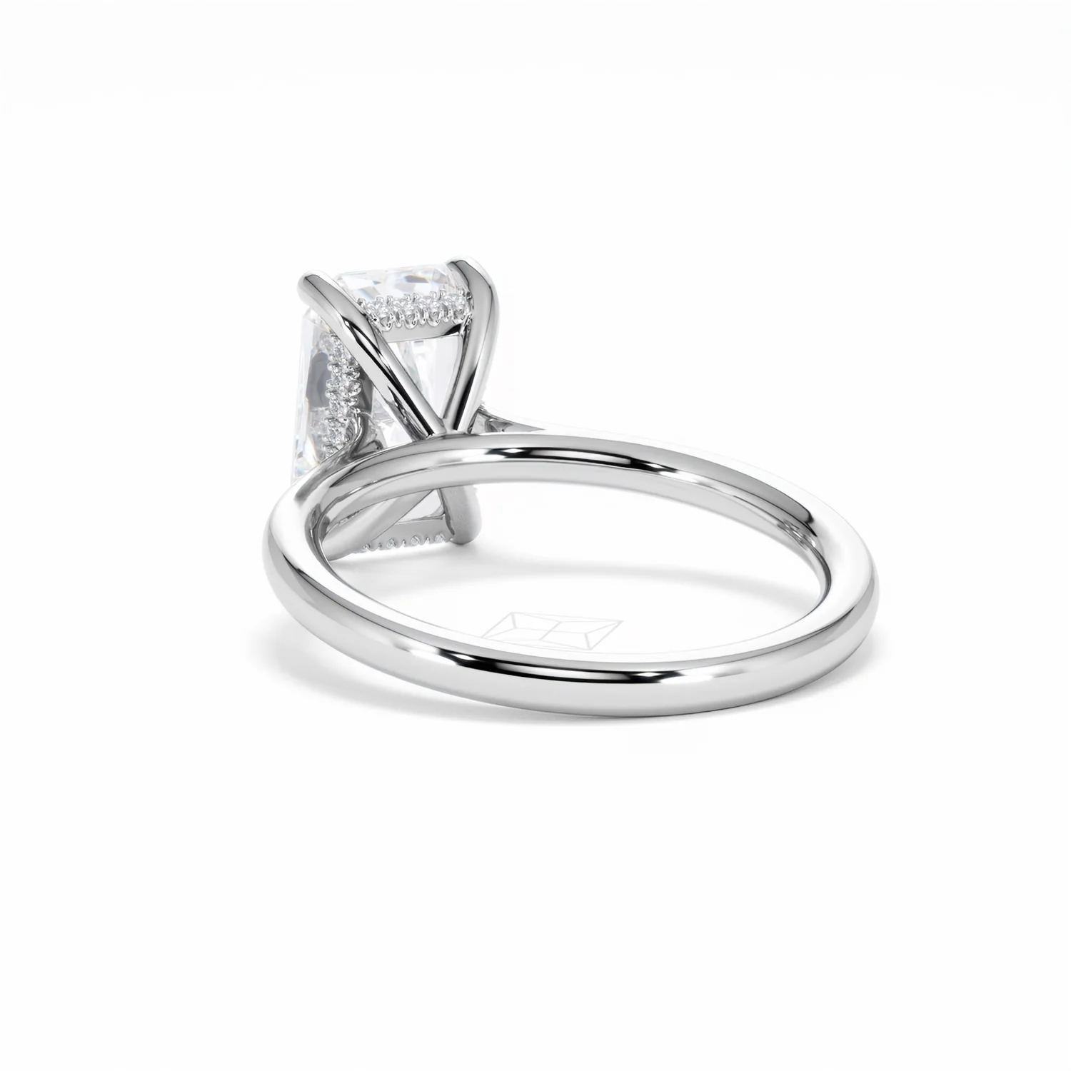 Amora Radiant 3.00ct Hidden Halo Lab Diamond Engagement Ring G/VS1 Set in Platinum - Image 54
