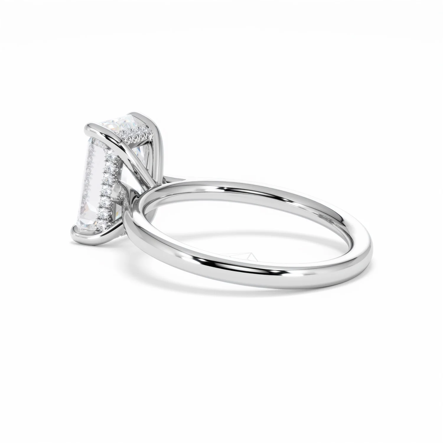 Amora Radiant 3.00ct Hidden Halo Lab Diamond Engagement Ring G/VS1 Set in Platinum - Image 60