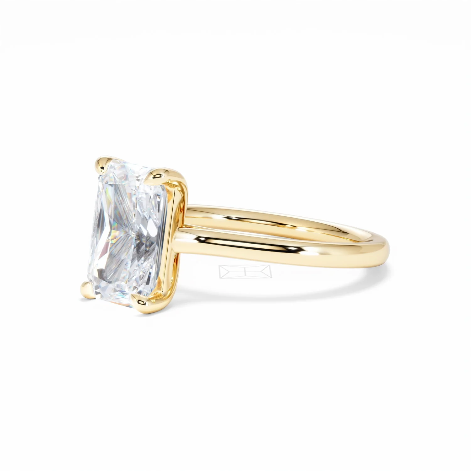 Amora Radiant 3.00ct Lab Diamond Engagement Ring G/VS1 Set in 18K Gold - Image 80