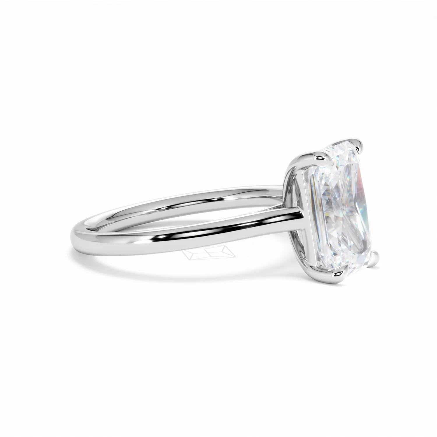 Amora Radiant 3.00ct Lab Diamond Engagement Ring G/VS1 Set in 18K White Gold - Image 21