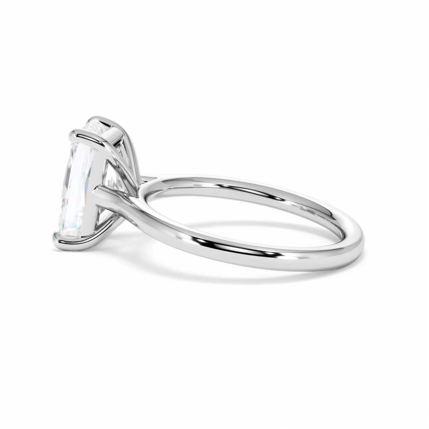 Amora Radiant 3.00ct Lab Diamond Engagement Ring G/VS1 Set in 18K White Gold - Image 65