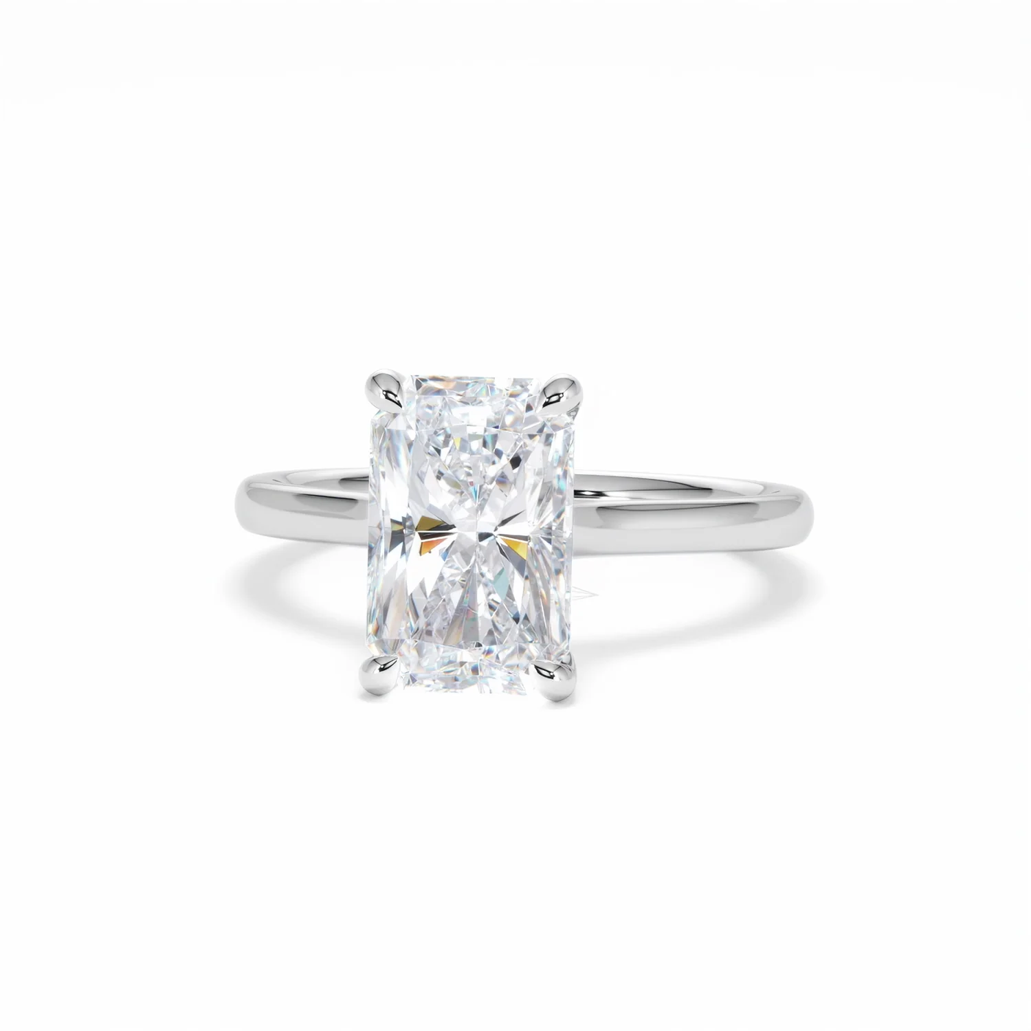 Amora Radiant 3.00ct Lab Diamond Engagement Ring G/VS1 Set in 18K White Gold - Image 86