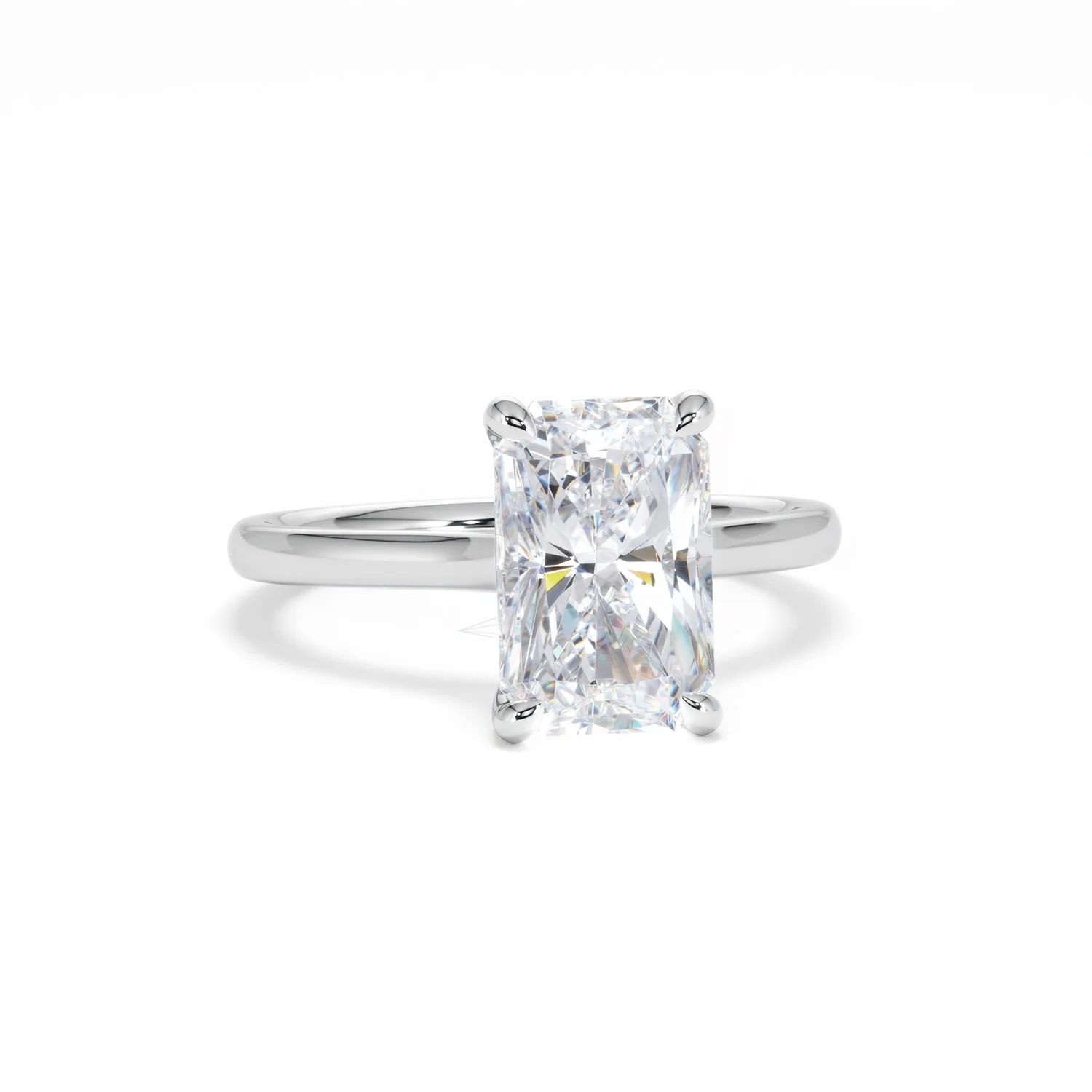 Amora Radiant 3.00ct Lab Diamond Engagement Ring G/VS1 Set in Platinum - Image 10