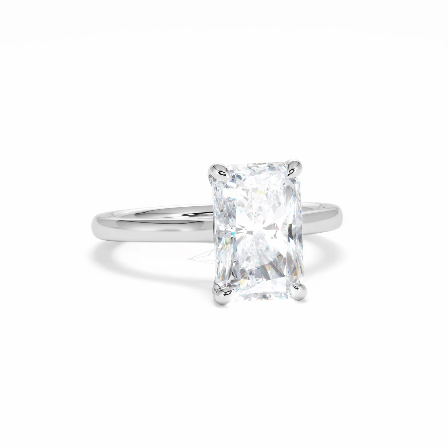 Amora Radiant 3.00ct Lab Diamond Engagement Ring G/VS1 Set in Platinum - Image 11