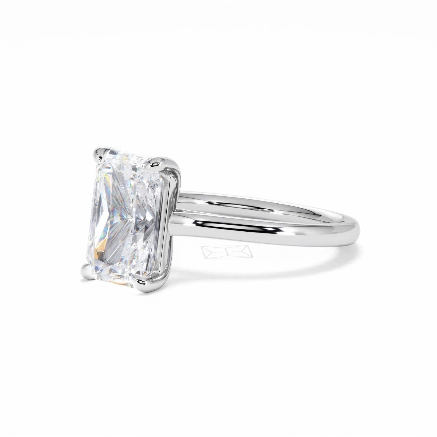 Amora Radiant 3.00ct Lab Diamond Engagement Ring G/VS1 Set in Platinum - Image 79