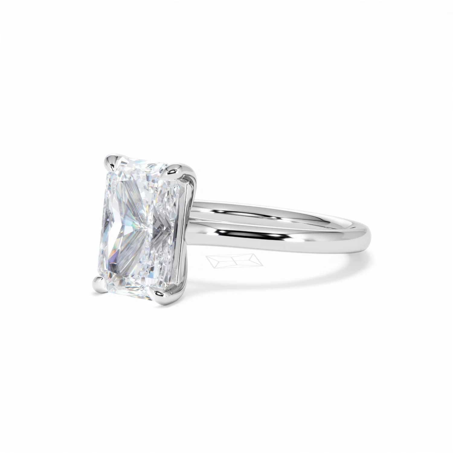 Amora Radiant 3.00ct Lab Diamond Engagement Ring G/VS1 Set in Platinum - Image 80
