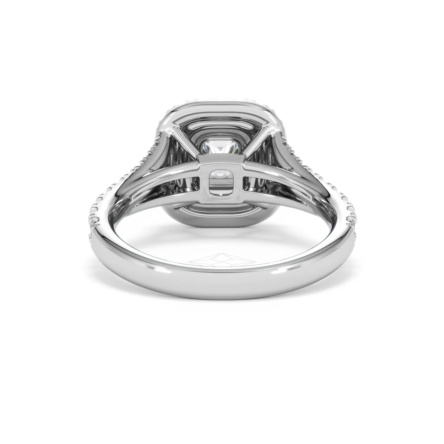 Anastasia Diamond Halo Engagement Ring 18K White Gold 1.30ct G/VS2 - Image 50