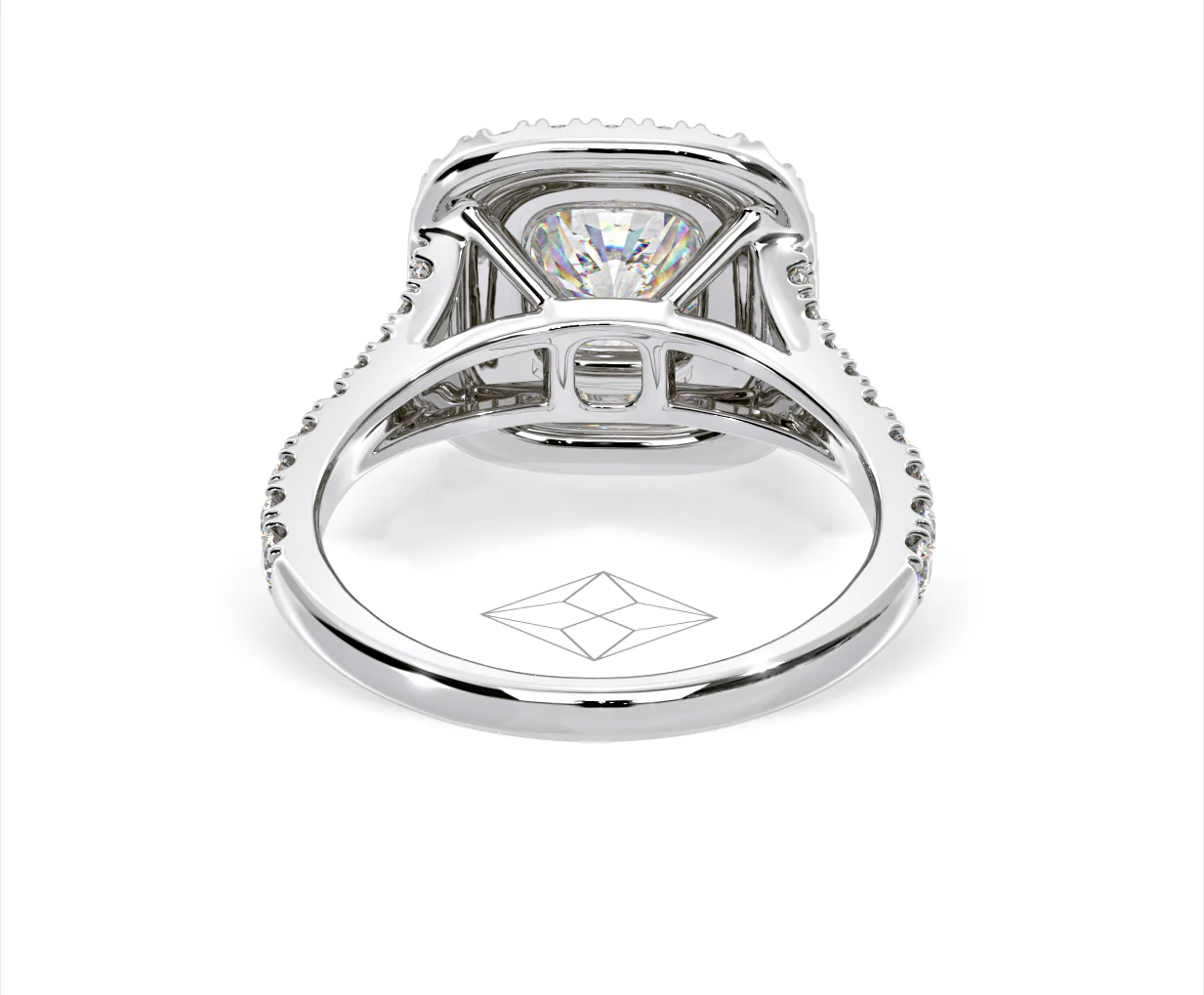 Anastasia GIA Diamond Halo Engagement Ring 18K White Gold 1.85ct G/VS2 - Image 128