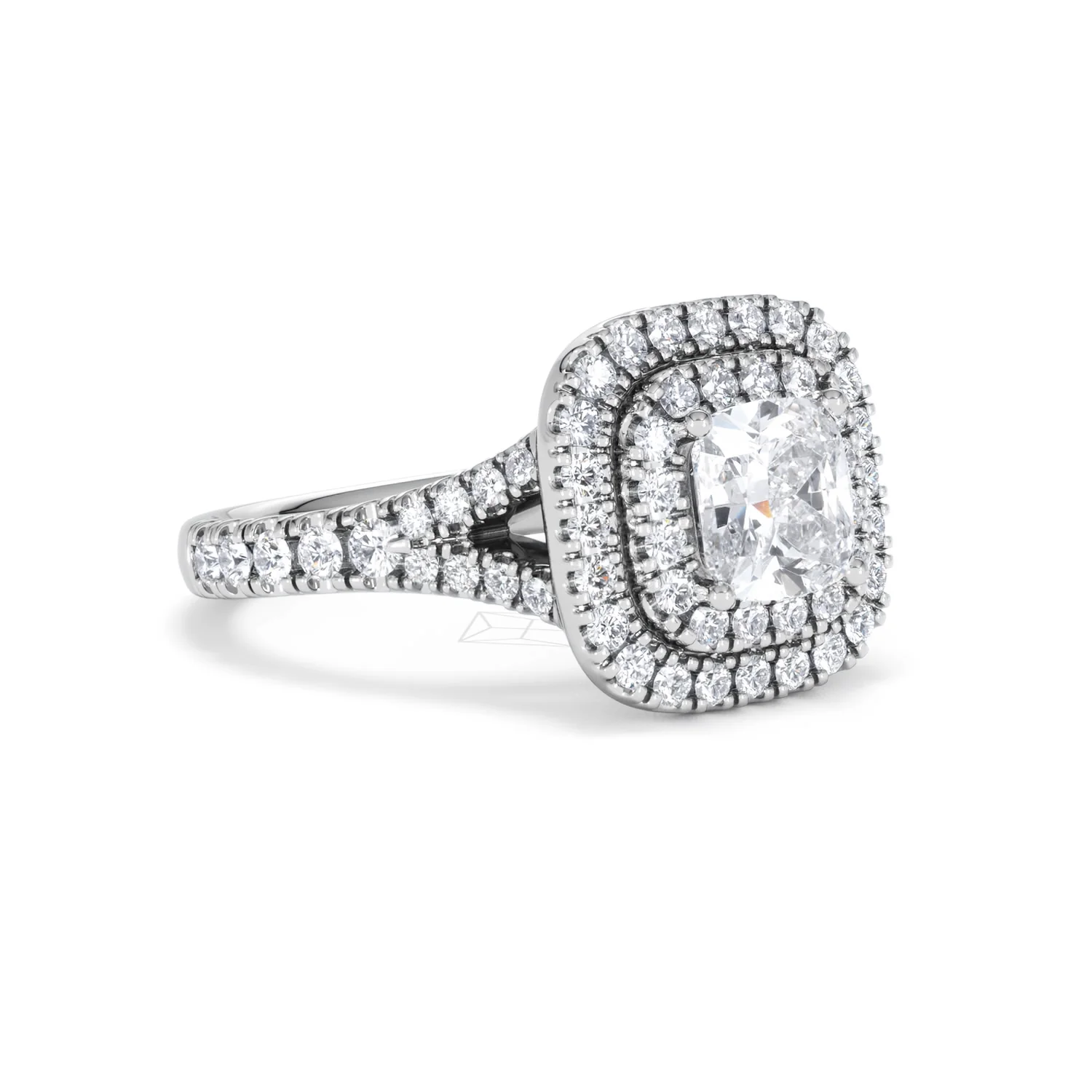 Anastasia GIA Diamond Halo Engagement Ring 18K White Gold 1.85ct G/VS2 - Image 16