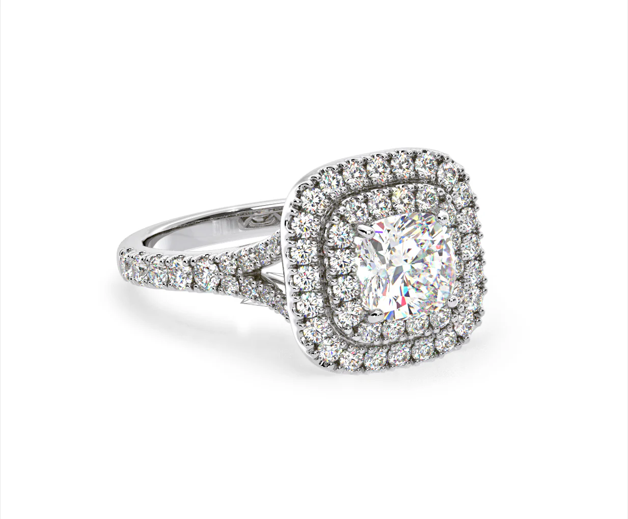Anastasia GIA Diamond Halo Engagement Ring 18K White Gold 1.85ct G/VS2 - Image 161