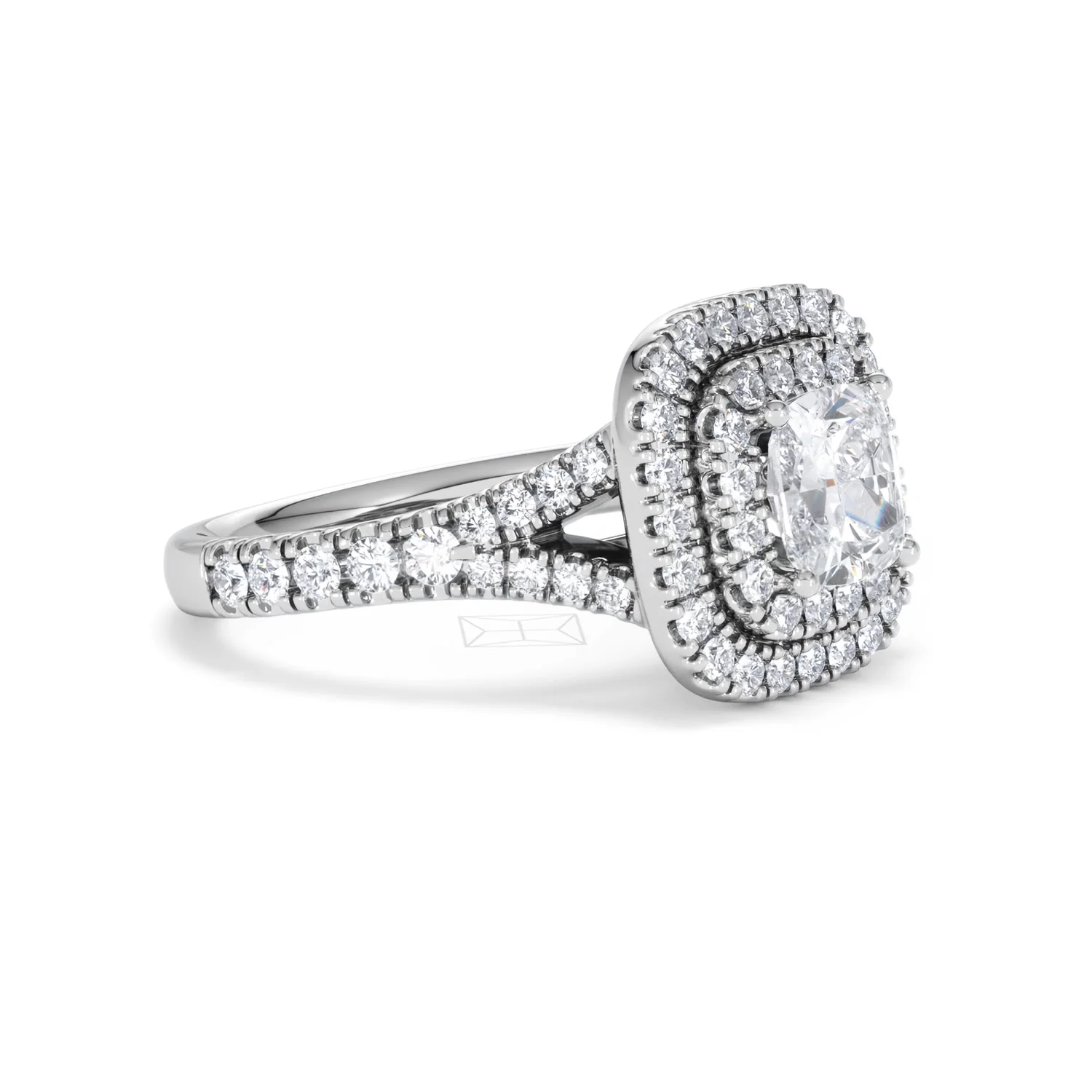 Anastasia GIA Diamond Halo Engagement Ring 18K White Gold 1.85ct G/VS2 - Image 19
