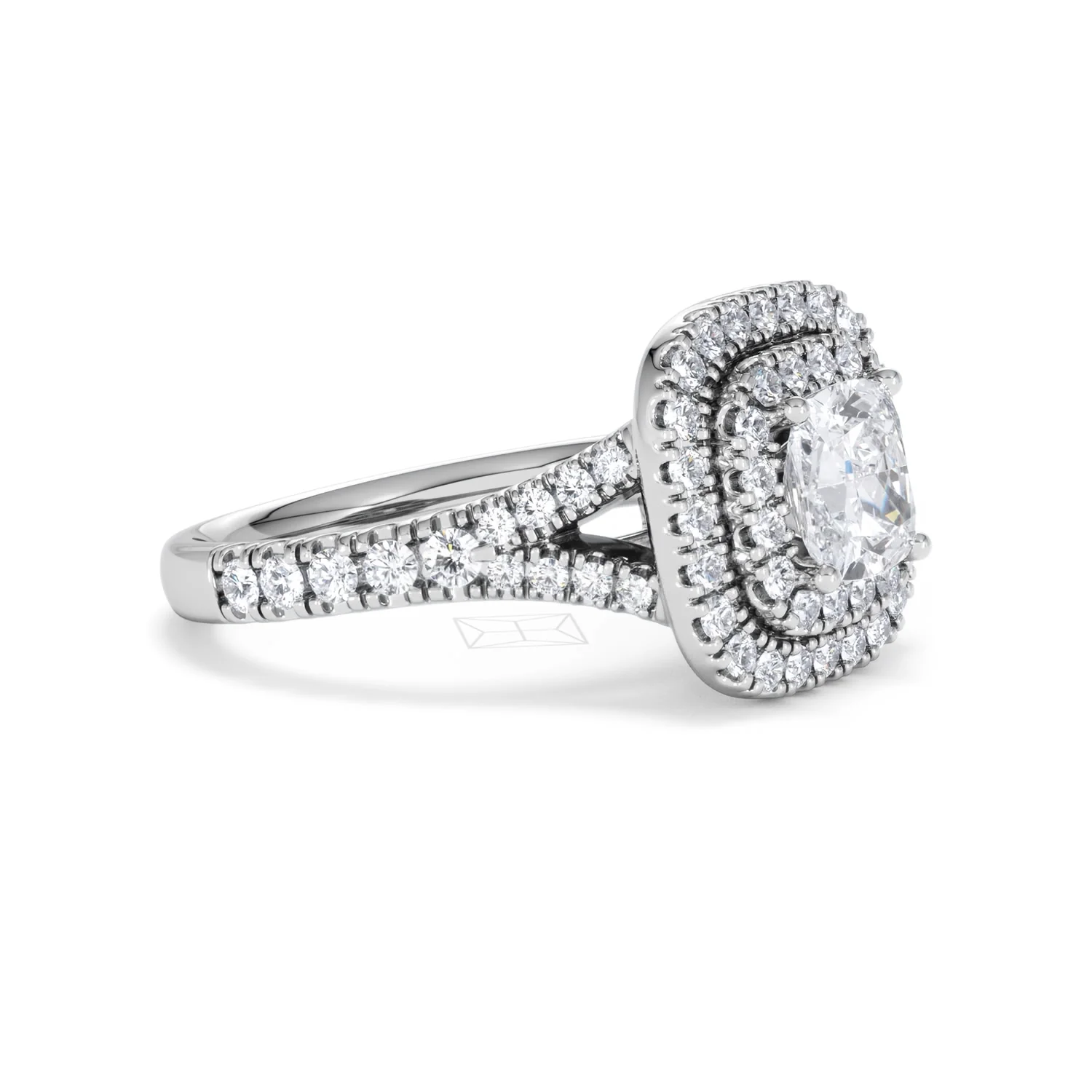 Anastasia GIA Diamond Halo Engagement Ring 18K White Gold 1.85ct G/VS2 - Image 20