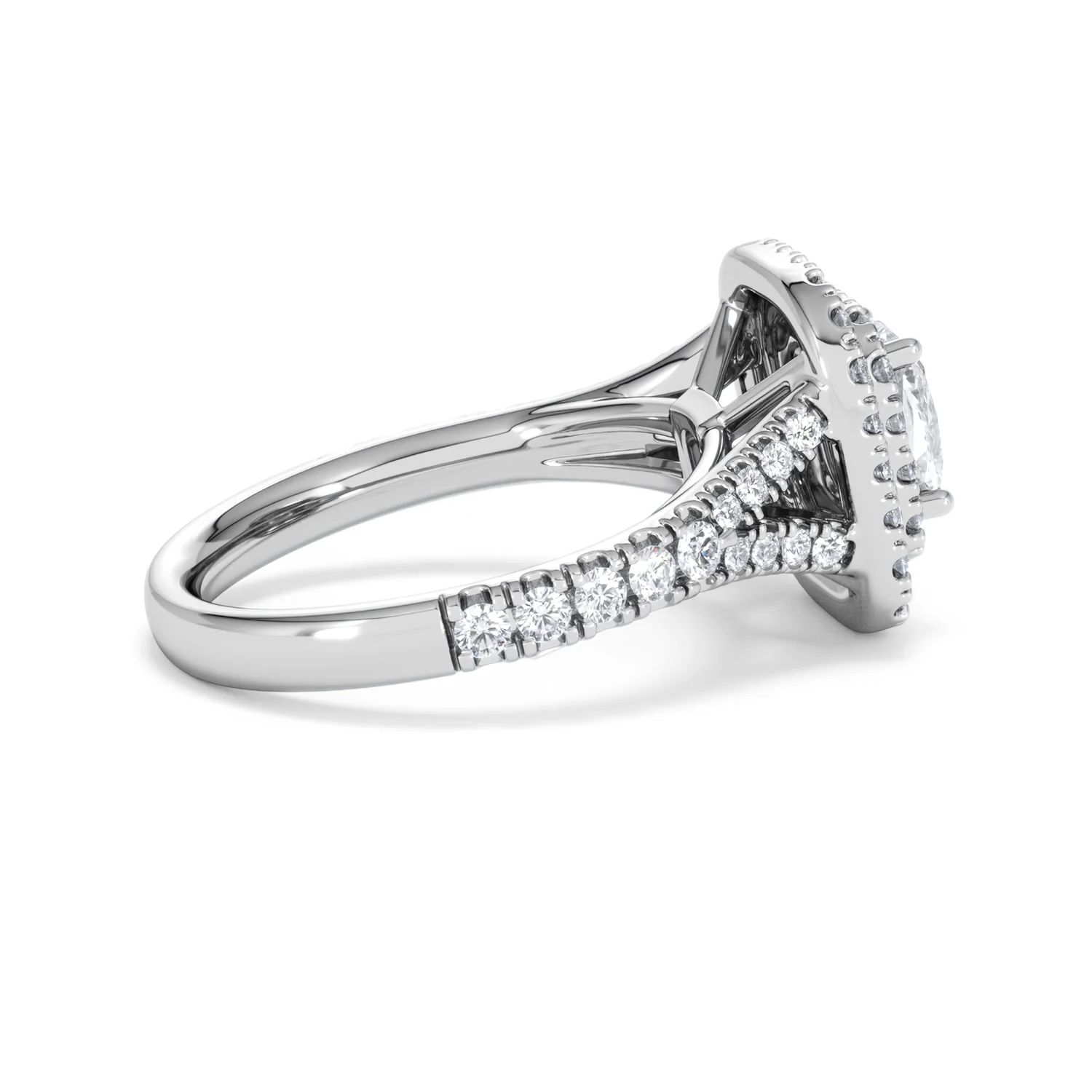 Anastasia GIA Diamond Halo Engagement Ring 18K White Gold 1.85ct G/VS2 - Image 31