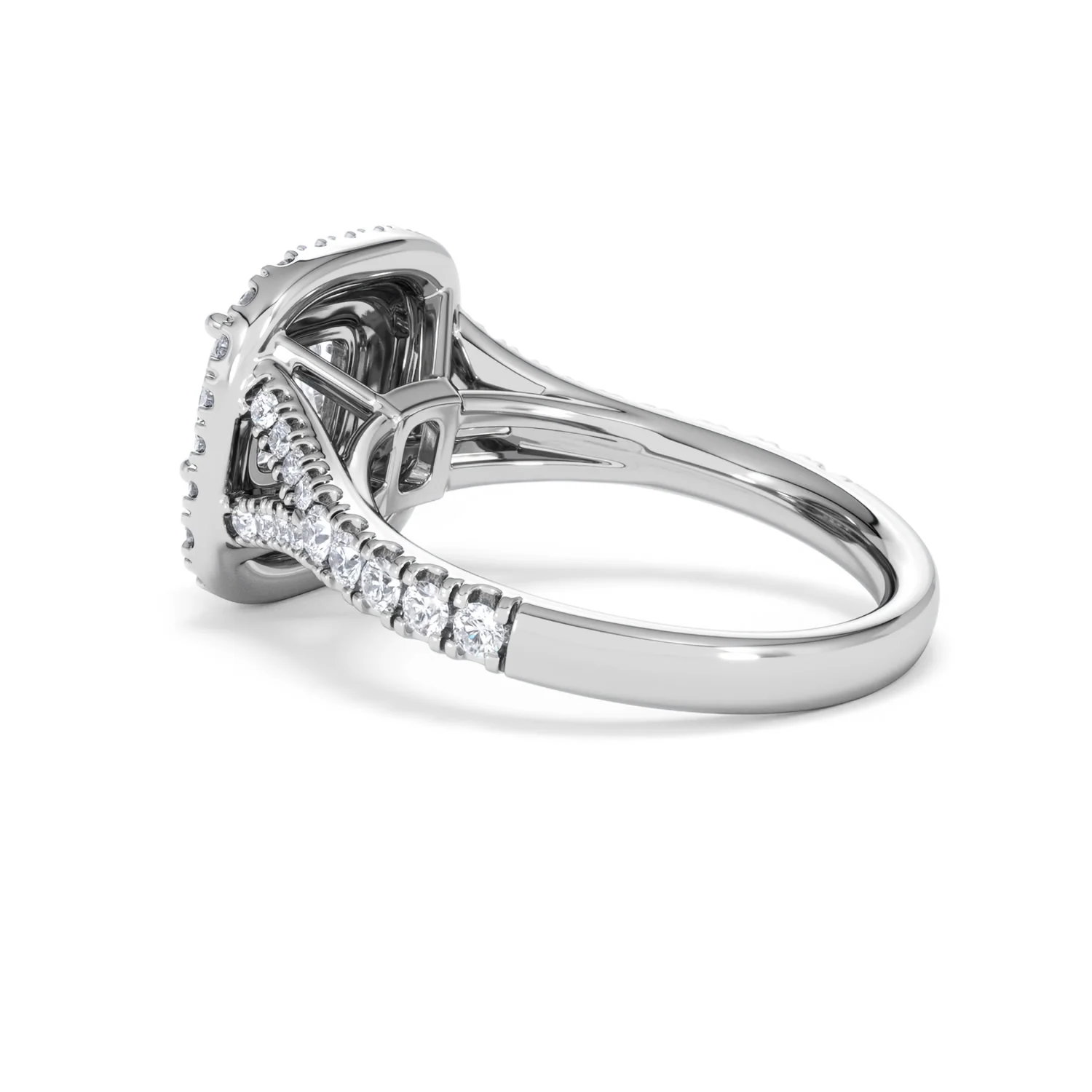 Anastasia GIA Diamond Halo Engagement Ring 18K White Gold 1.85ct G/VS2 - Image 60