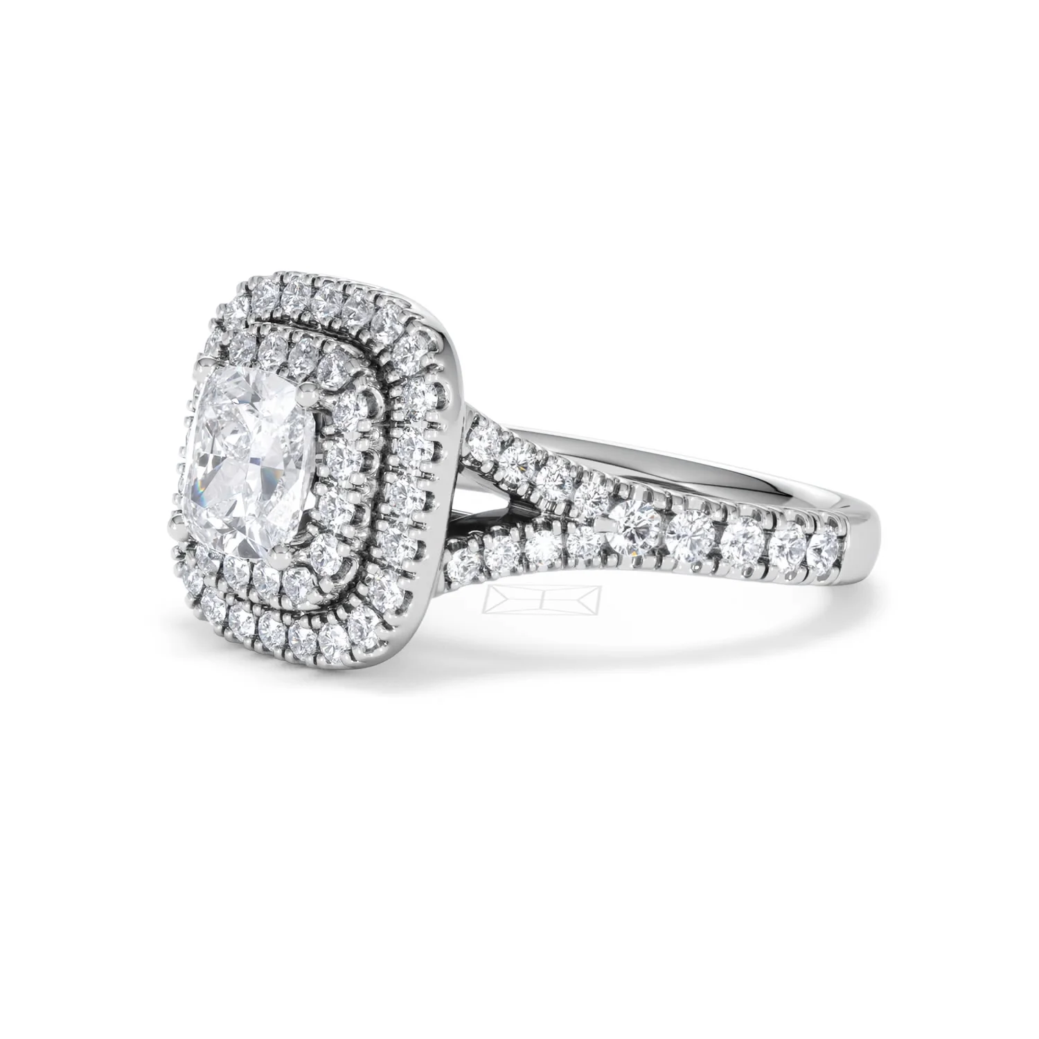 Anastasia GIA Diamond Halo Engagement Ring 18K White Gold 1.85ct G/VS2 - Image 77