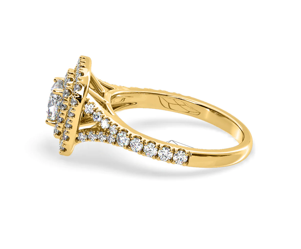 Anastasia Diamond Halo Engagement Ring in 18K Gold 1.30ct G/VS2 - Image 108