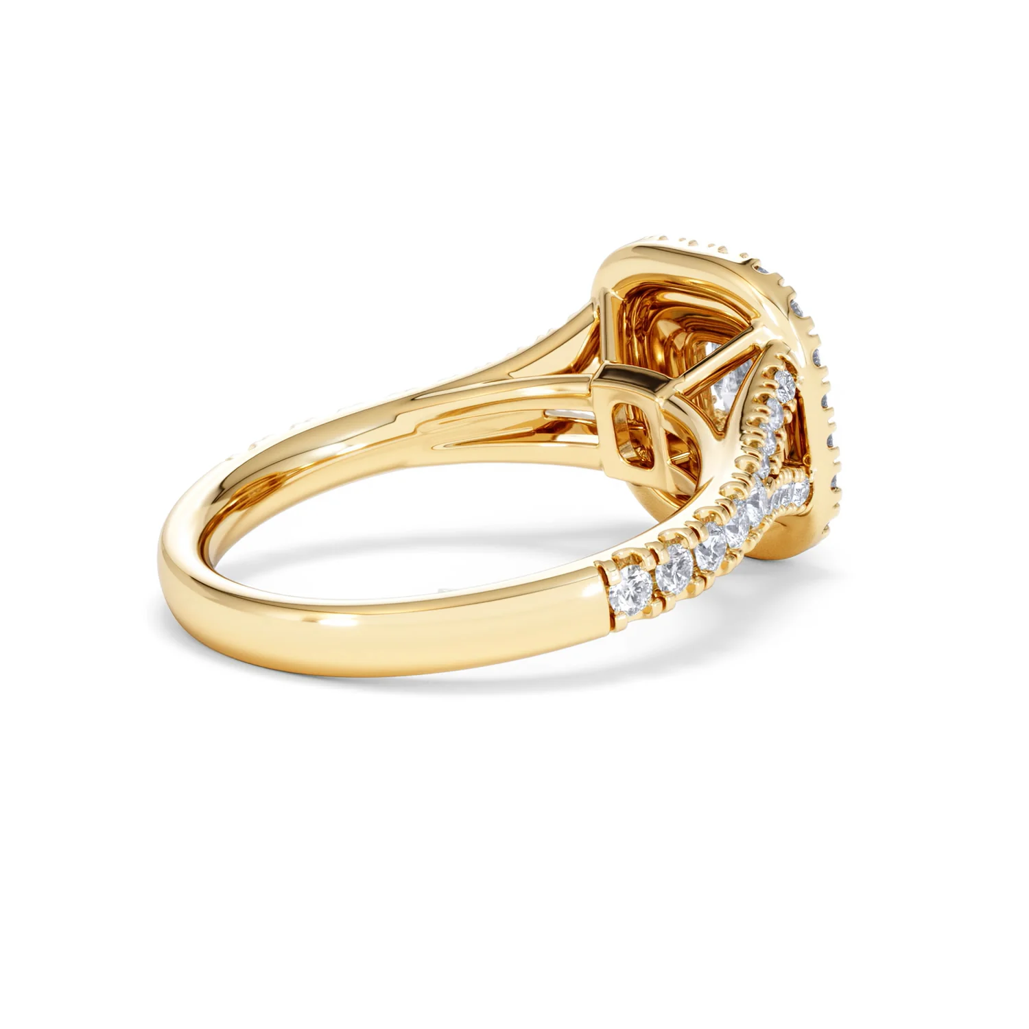Anastasia Diamond Halo Engagement Ring in 18K Gold 1.30ct G/VS2 - Image 37
