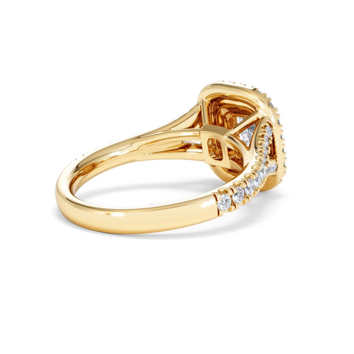 Anastasia Diamond Halo Engagement Ring in 18K Gold 1.30ct G/VS2 - Image 38