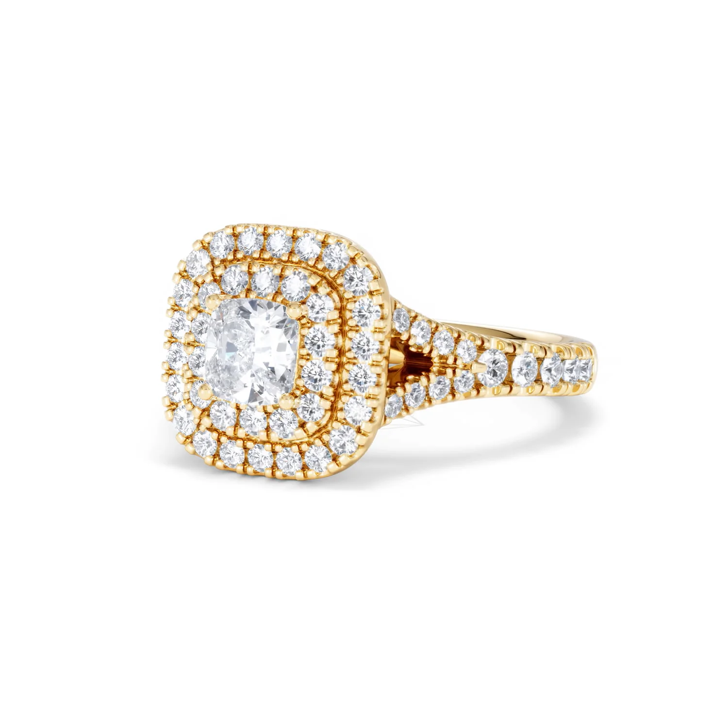 Anastasia Diamond Halo Engagement Ring in 18K Gold 1.30ct G/VS2 - Image 82