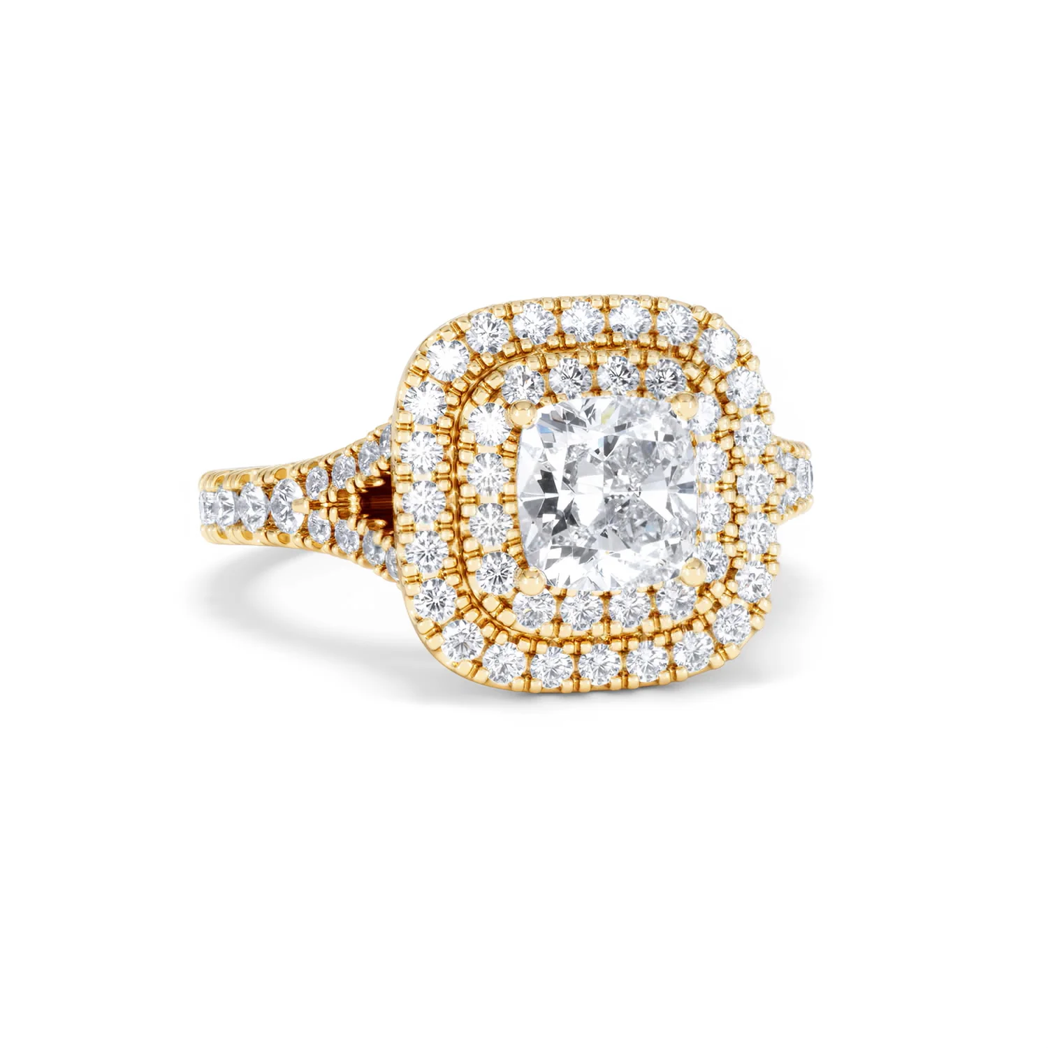 Anastasia GIA Diamond Halo Engagement Ring in 18K Gold 1.85ct G/VS2 - Image 11