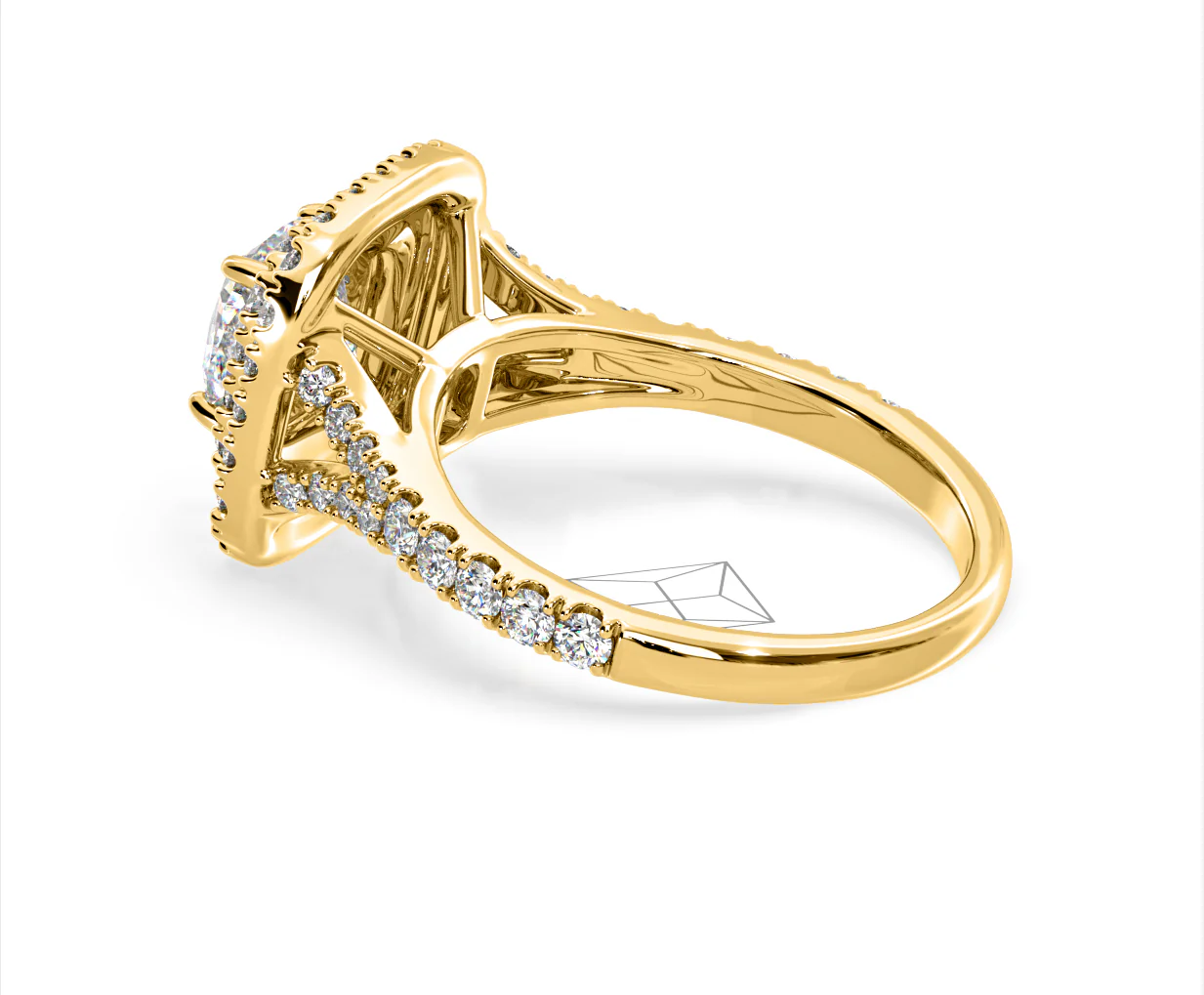 Anastasia GIA Diamond Halo Engagement Ring in 18K Gold 1.85ct G/VS2 - Image 114