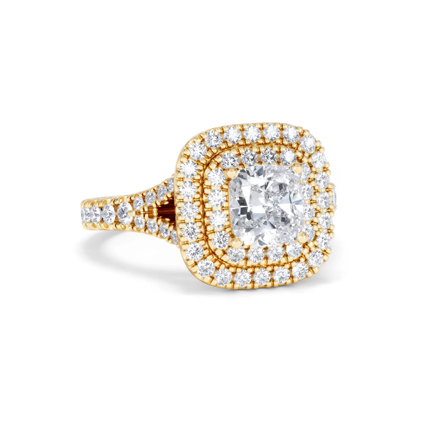 Anastasia GIA Diamond Halo Engagement Ring in 18K Gold 1.85ct G/VS2 - Image 12