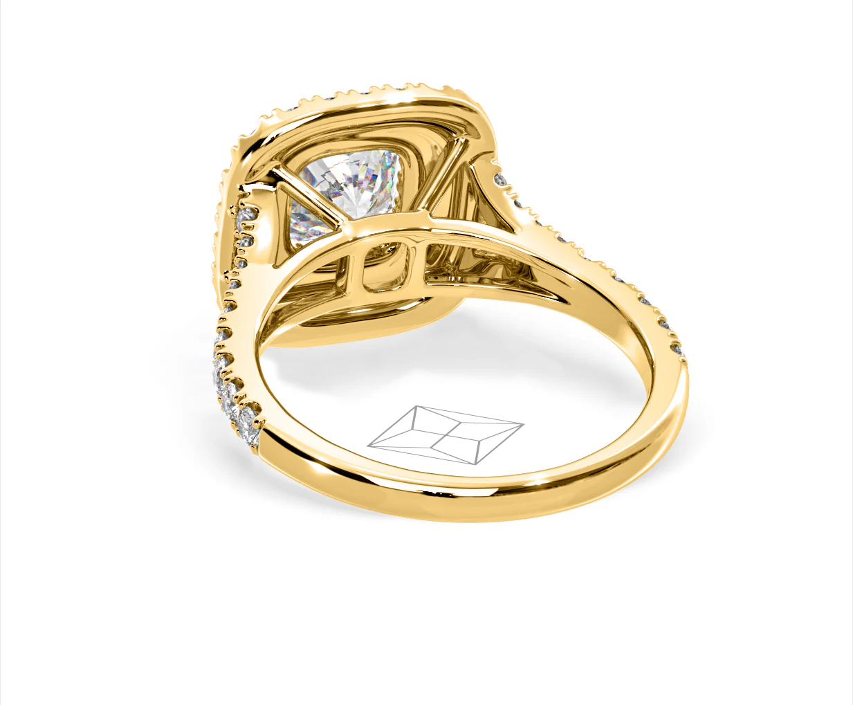 Anastasia GIA Diamond Halo Engagement Ring in 18K Gold 1.85ct G/VS2 - Image 123