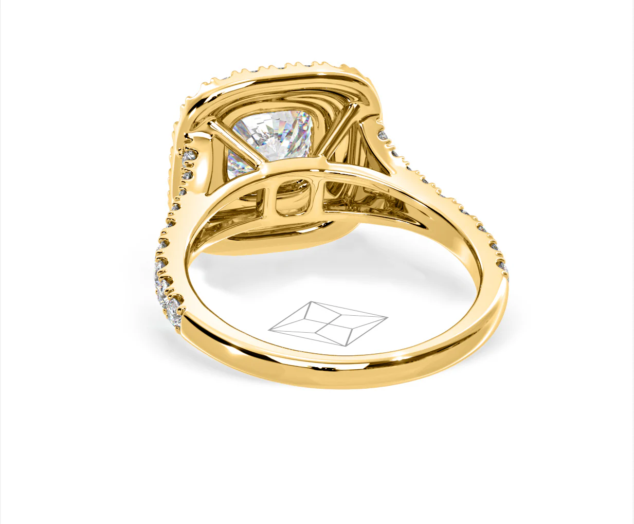 Anastasia GIA Diamond Halo Engagement Ring in 18K Gold 1.85ct G/VS2 - Image 124