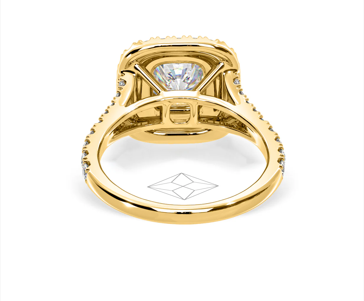 Anastasia GIA Diamond Halo Engagement Ring in 18K Gold 1.85ct G/VS2 - Image 127