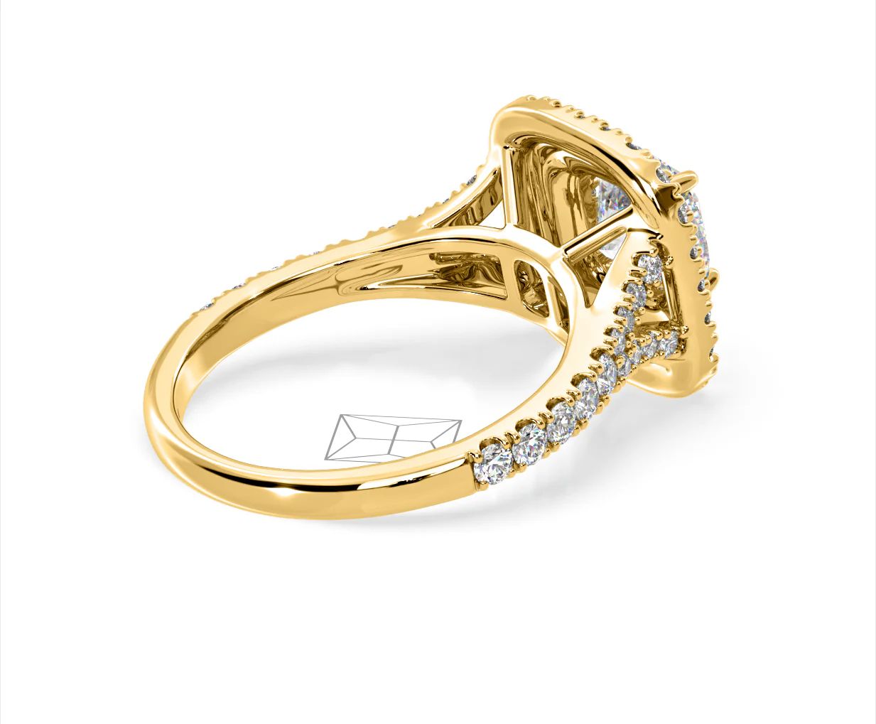 Anastasia GIA Diamond Halo Engagement Ring in 18K Gold 1.85ct G/VS2 - Image 139