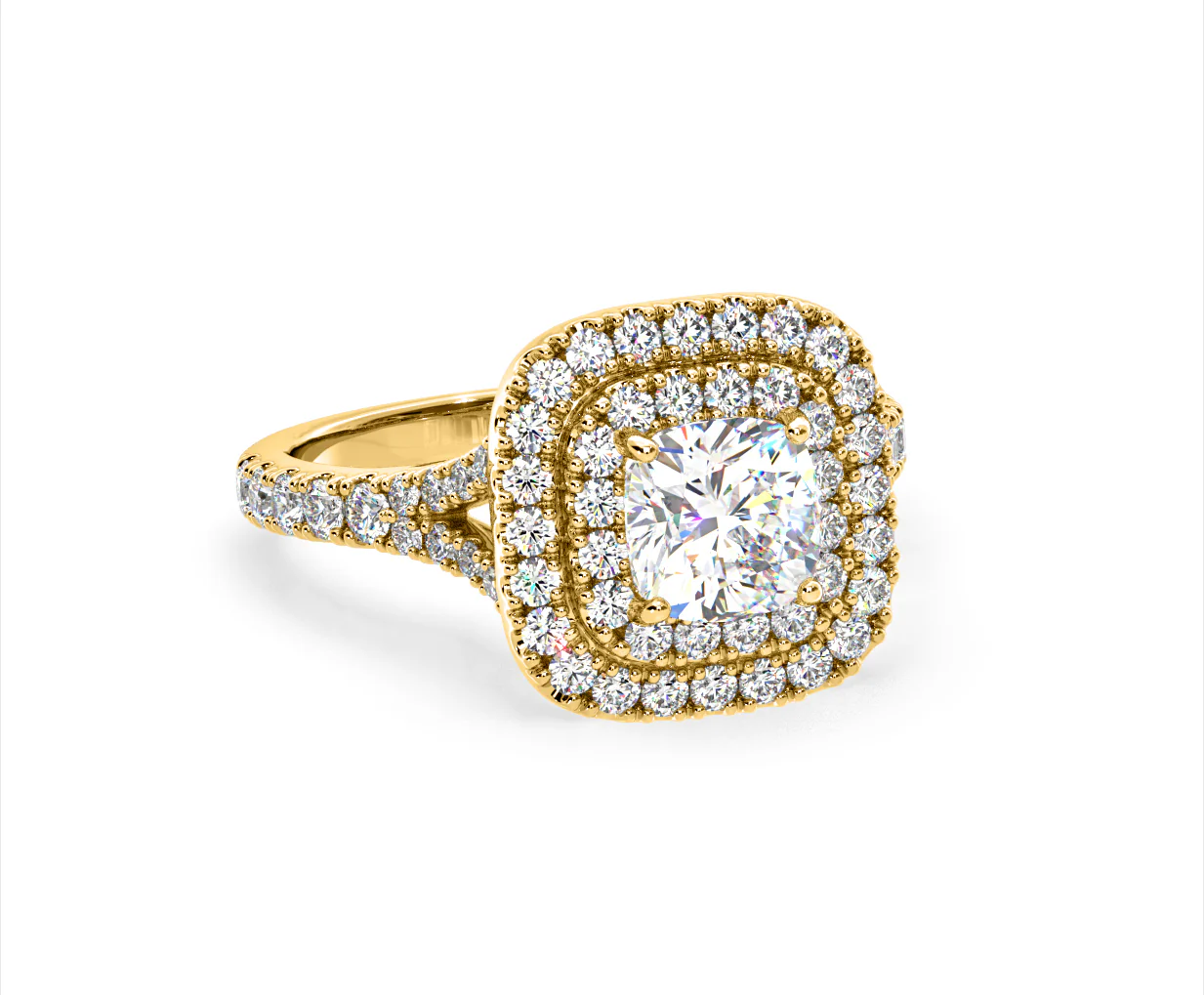 Anastasia GIA Diamond Halo Engagement Ring in 18K Gold 1.85ct G/VS2 - Image 163