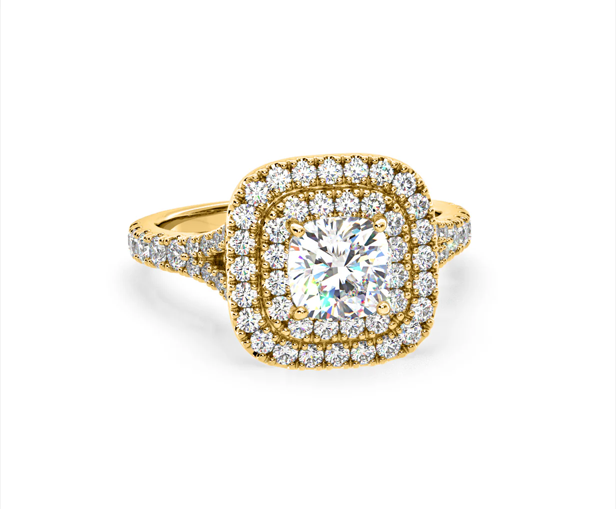Anastasia GIA Diamond Halo Engagement Ring in 18K Gold 1.85ct G/VS2 - Image 165