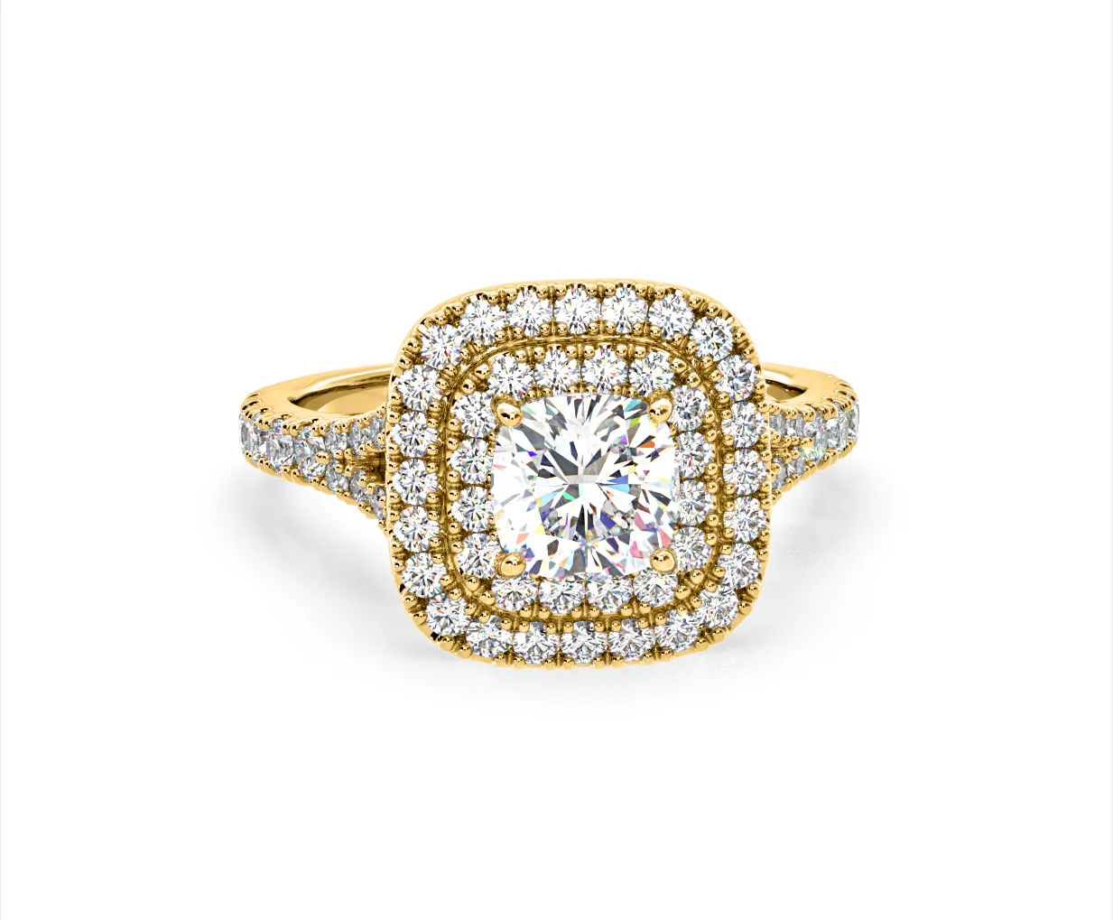 Anastasia GIA Diamond Halo Engagement Ring in 18K Gold 1.85ct G/VS2 - Image 166