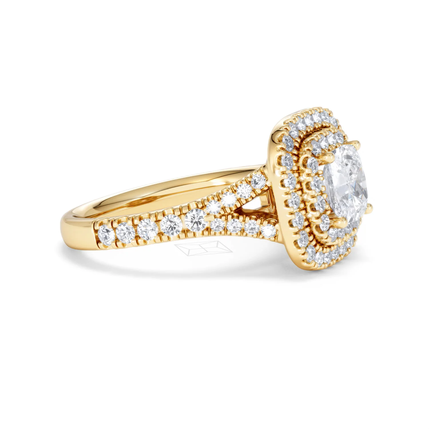 Anastasia GIA Diamond Halo Engagement Ring in 18K Gold 1.85ct G/VS2 - Image 22