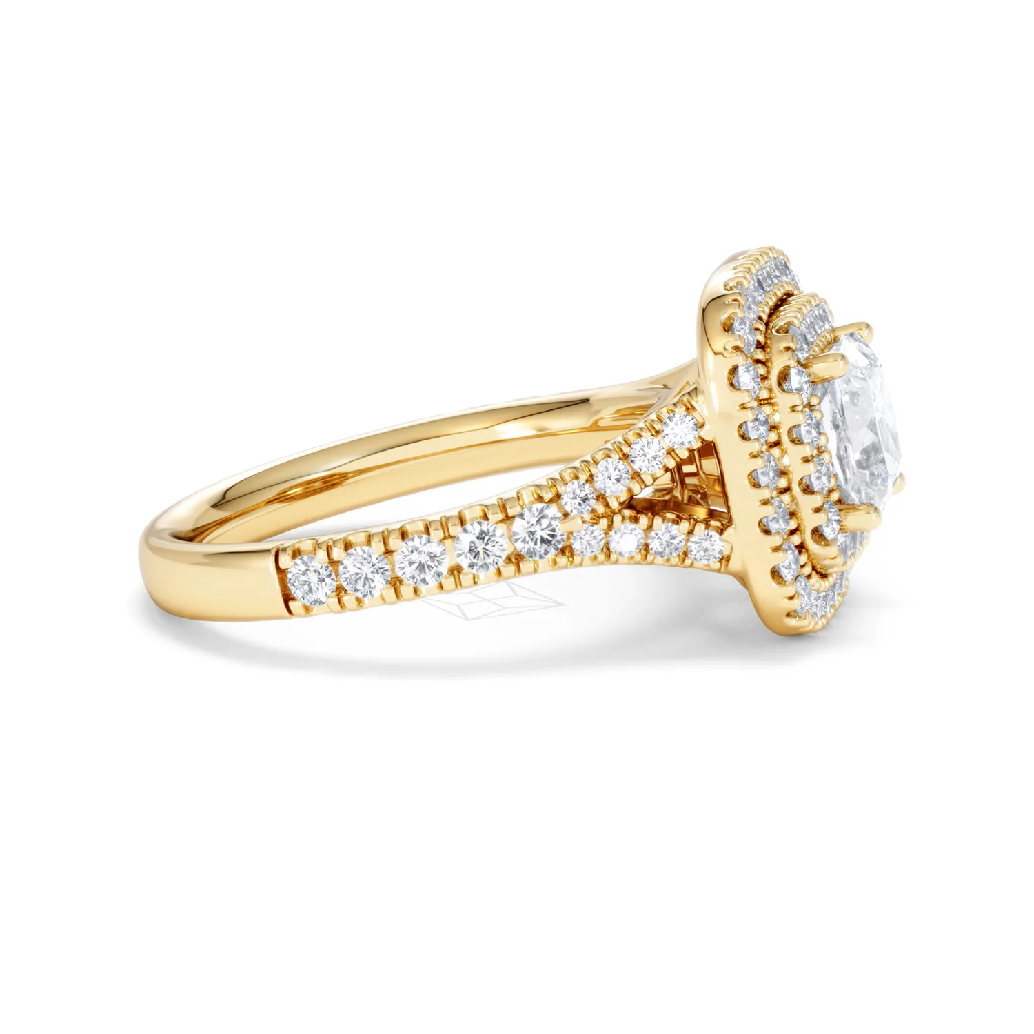 Anastasia GIA Diamond Halo Engagement Ring in 18K Gold 1.85ct G/VS2 - Image 25