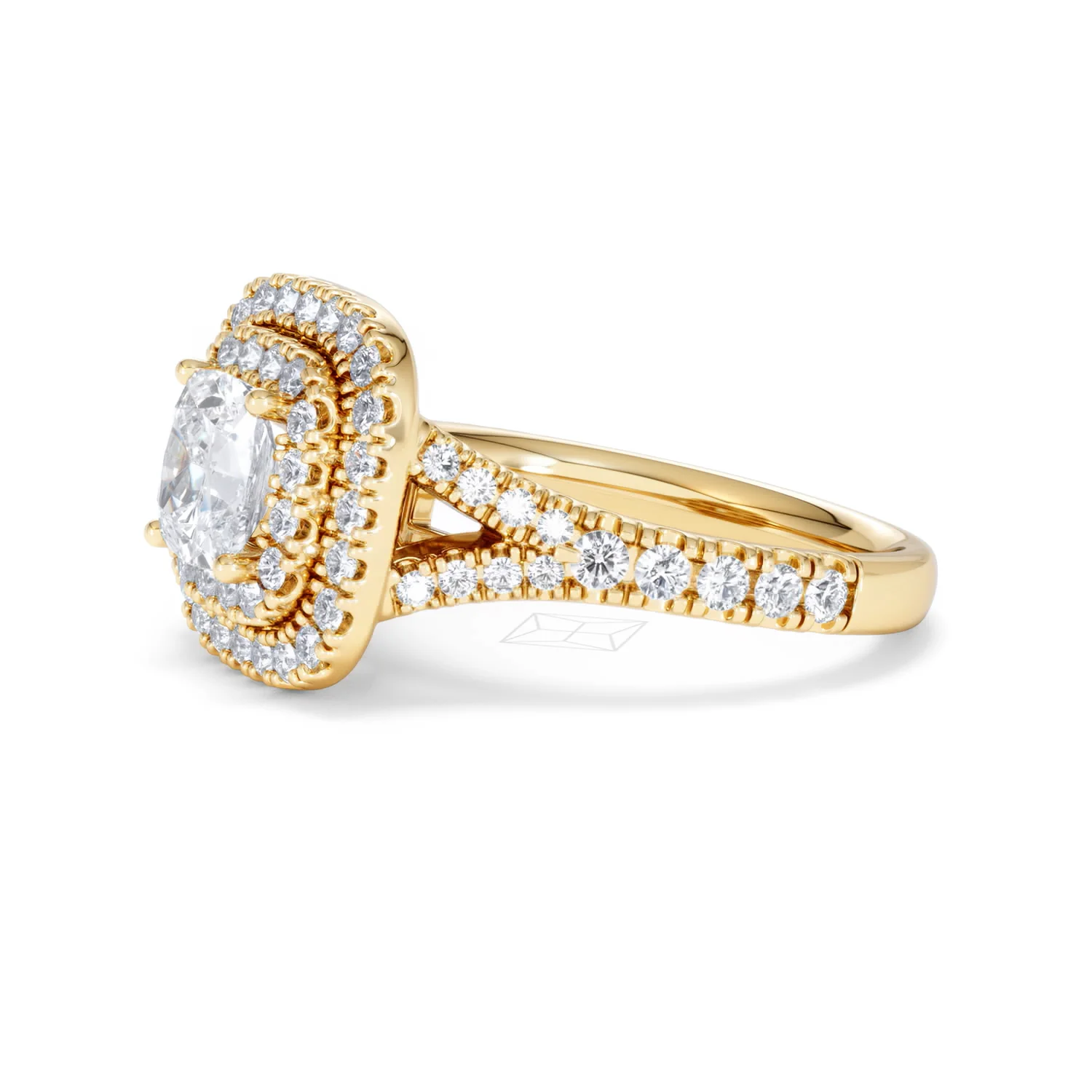 Anastasia GIA Diamond Halo Engagement Ring in 18K Gold 1.85ct G/VS2 - Image 74