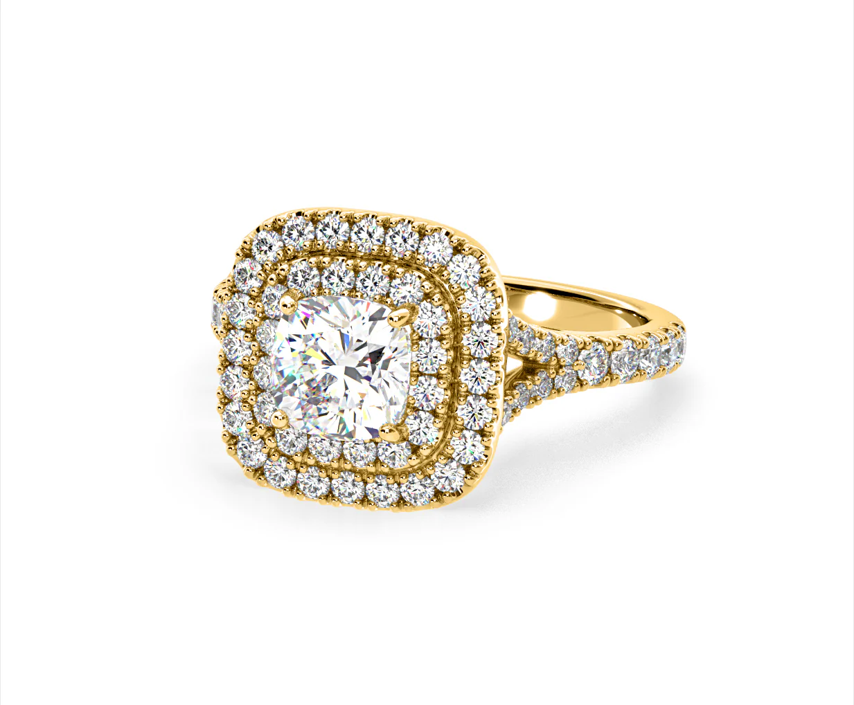 Anastasia GIA Diamond Halo Engagement Ring in 18K Gold 1.85ct G/VS2 - Image 92