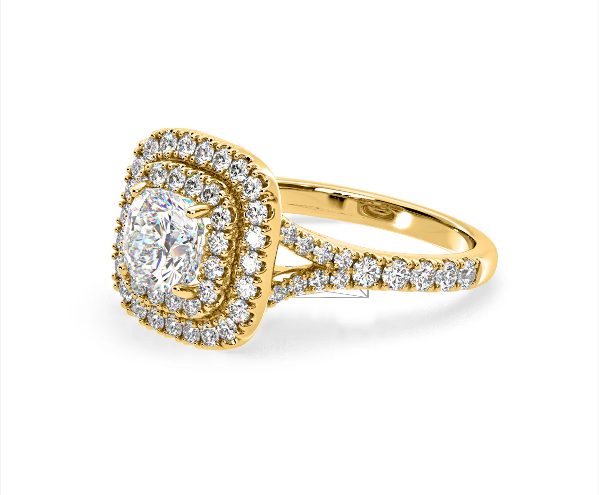 Anastasia GIA Diamond Halo Engagement Ring in 18K Gold 1.85ct G/VS2 - Image 98