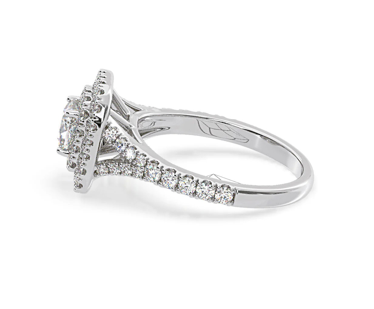 Anastasia Diamond Halo Engagement Ring in Platinum 1.30ct G/SI1 - Image 28