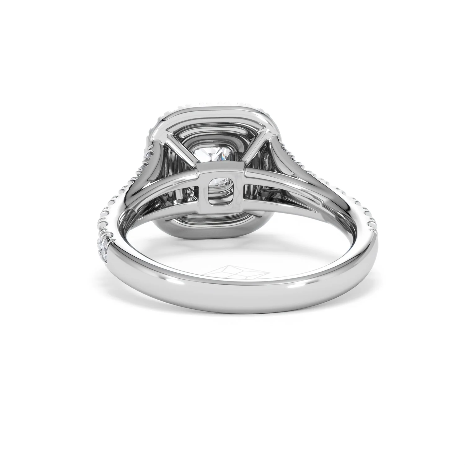 Anastasia Diamond Halo Engagement Ring in Platinum 1.30ct G/VS2 - Image 52