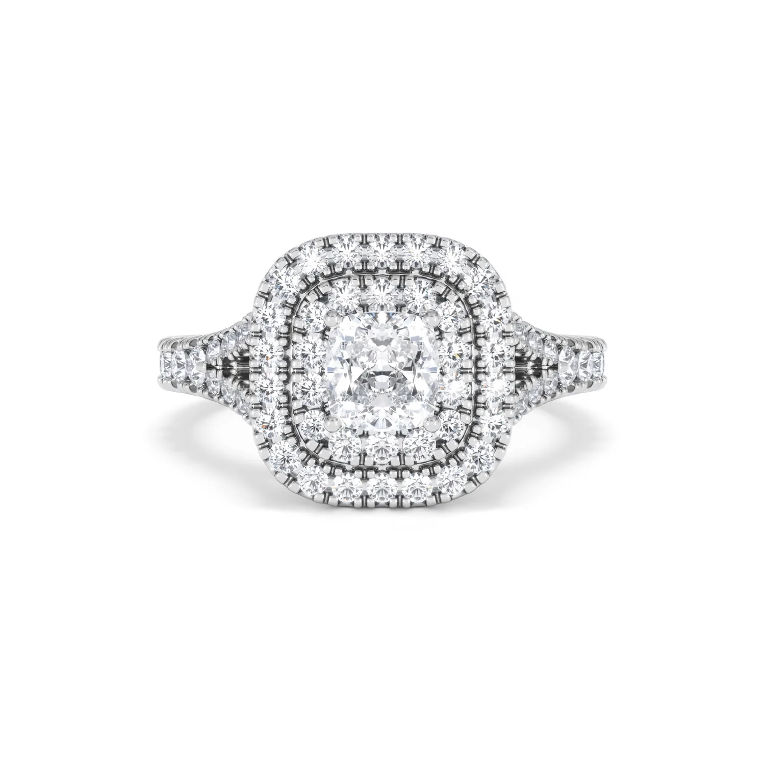 Anastasia GIA Diamond Halo Engagement Ring in Platinum 1.45ct G/VS2 - Image 10