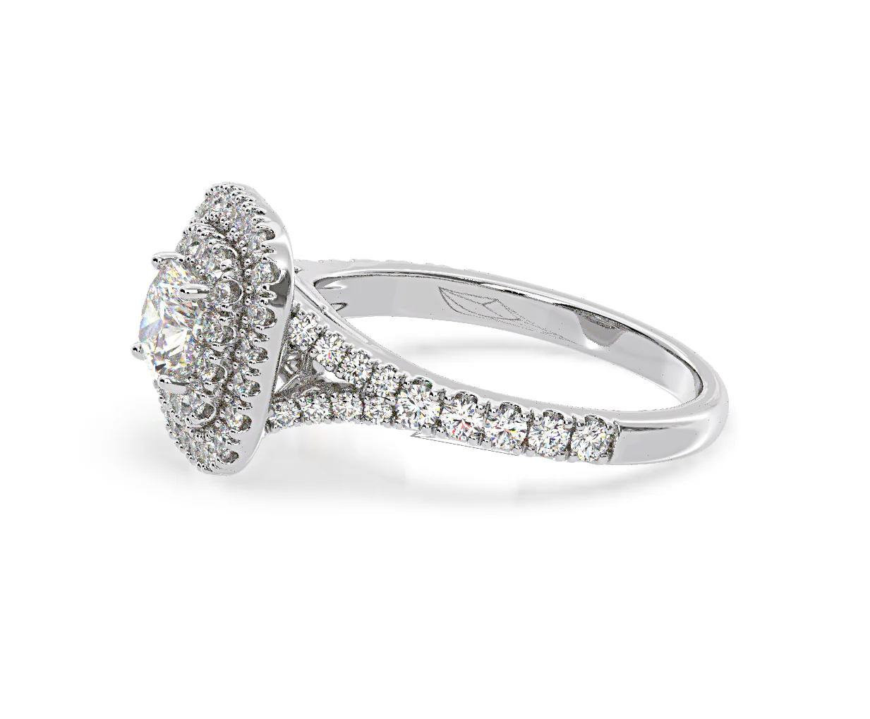 Anastasia GIA Diamond Halo Engagement Ring in Platinum 1.45ct G/VS2 - Image 106