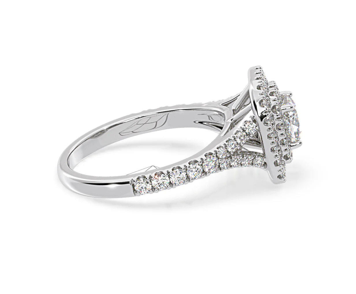 Anastasia GIA Diamond Halo Engagement Ring in Platinum 1.45ct G/VS2 - Image 149