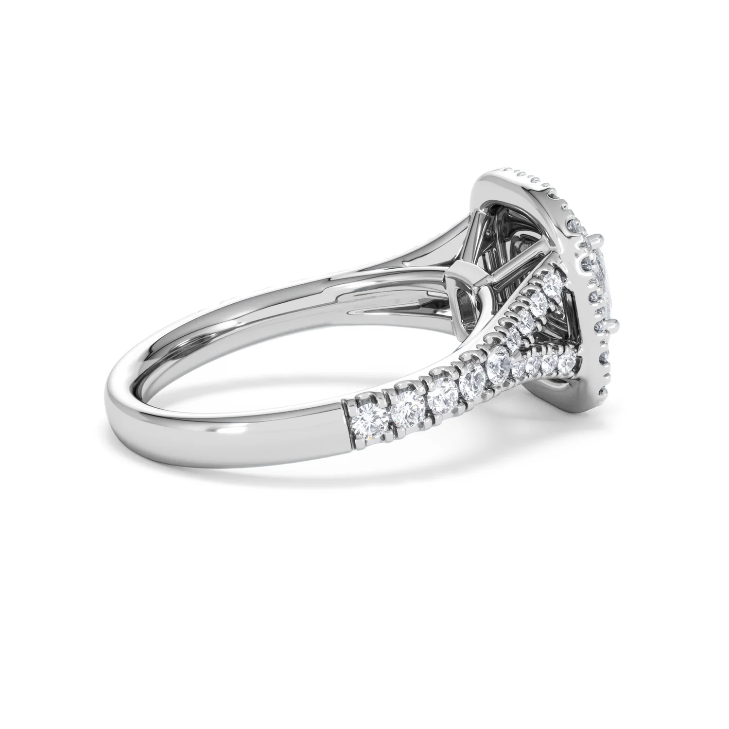 Anastasia GIA Diamond Halo Engagement Ring in Platinum 1.45ct G/VS2 - Image 35