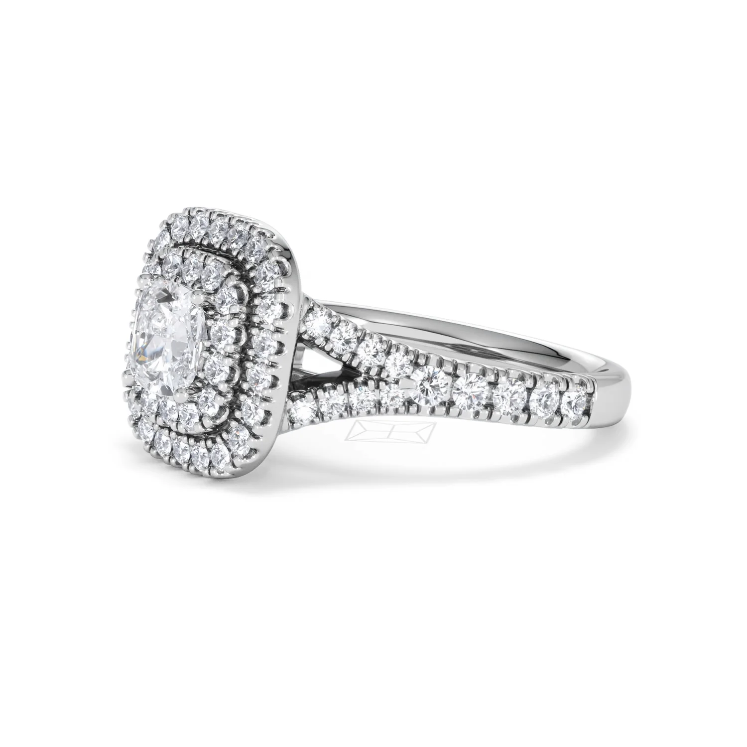 Anastasia GIA Diamond Halo Engagement Ring in Platinum 1.45ct G/VS2 - Image 78