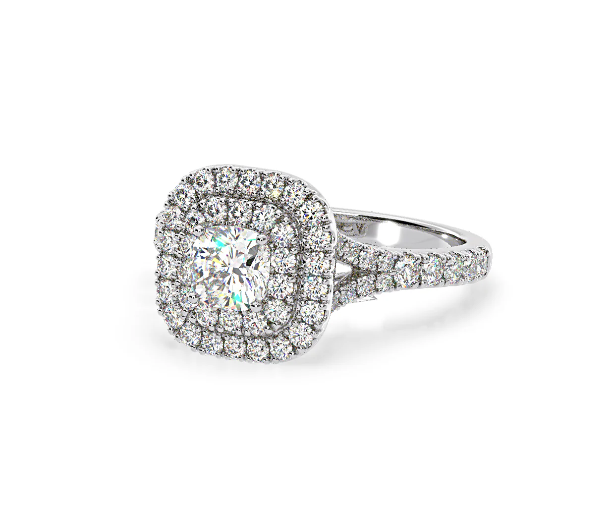 Anastasia GIA Diamond Halo Engagement Ring in Platinum 1.45ct G/VS2 - Image 95