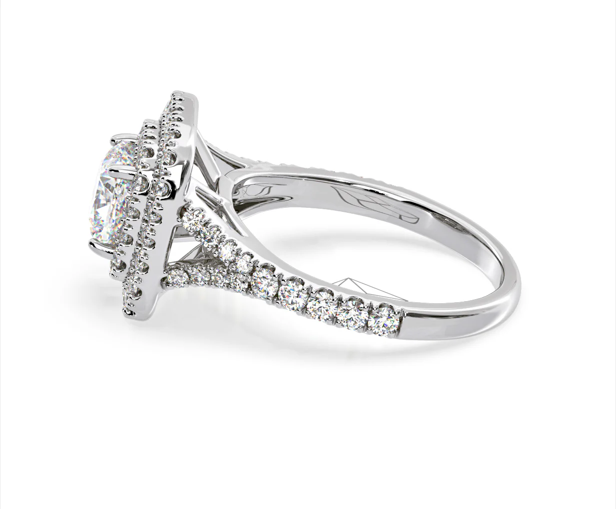 Anastasia GIA Diamond Halo Engagement Ring in Platinum 1.85ct G/VS2 - Image 108