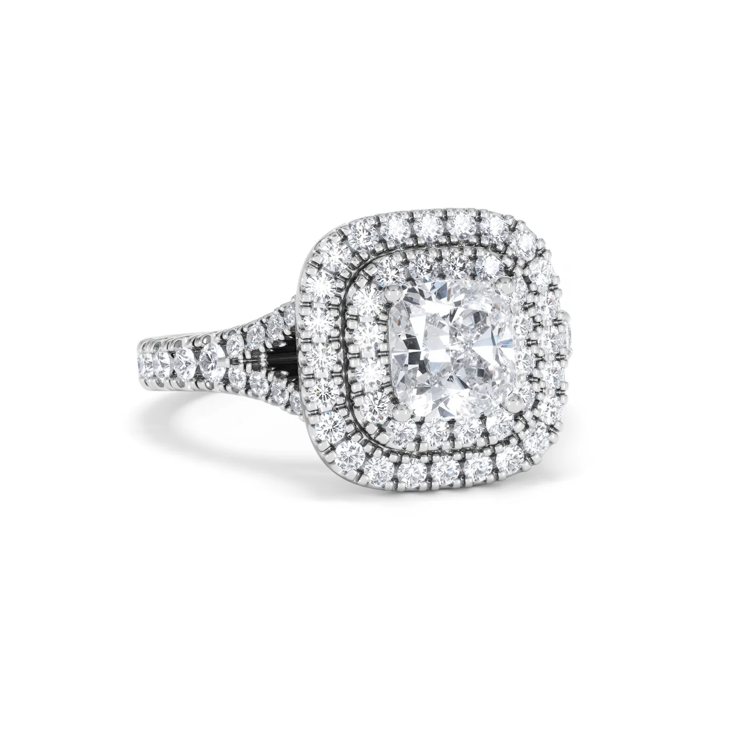 Anastasia GIA Diamond Halo Engagement Ring in Platinum 1.85ct G/VS2 - Image 12